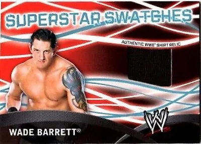 WWE Wade Barrett Topps 2011 Superstar Swatches Event Used Shirt Relic Card • $15.99