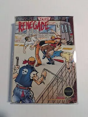 Taito's Renegade NES Game - Box Only - Includes Malko Video Game Protector • $10.49