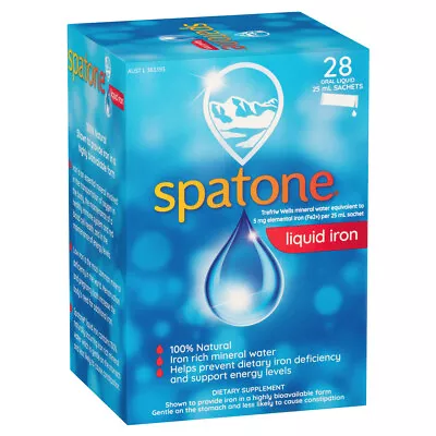 Spatone Liquid Iron 28 Sachets 25mL • $37.89