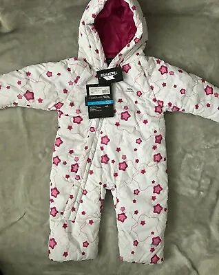 Tresspass Far Away Baby Waterproof Ski Snow Suit Age 6 - 12 Months BNWT • £18.99