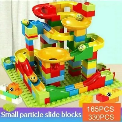 168PCs Marble Run Race Construction Maze Ball Track Building Block Kids Toy Uk • £9.61