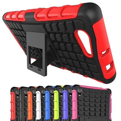$6.95 • Buy Shock Proof Heavy Duty Stand Case Gel TPU Cover For SONY Xperia Z2 Z3 Z5 Compact