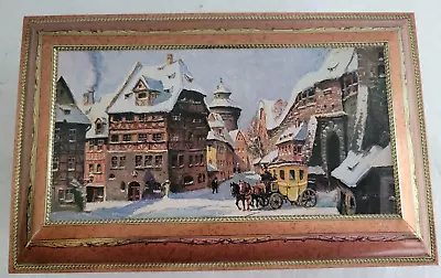 Vintage E. Otto Schmidt Biscuit Cookie Tin Litho Box Numberger Germany • $25