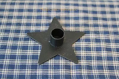 Primitive Black Iron STAR Candle Holder  • $7.88