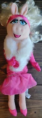 Miss Piggy 14” Glam Pink Dress Plush Disney Store Muppets  Most Wanted Doll  N4 • $24.99