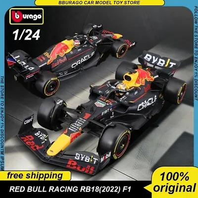 Bburago 1:24 RB18 #1 Signature Series F1 2022 RedBull Max Verstappen Model Car • $45