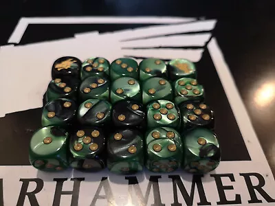 Horus Heresy Warhammer 30k Salamanders Dice Set X20 • £21.99