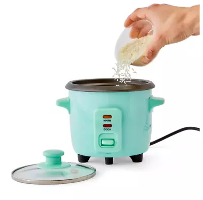 1.5 Cup Electric Mini Rice Cooker Non-stick Incl Measuring Cup Spoon - Green • $18.98