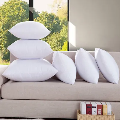 New Aus Made Cotton Cover/Polyester Filling Euro Square Cushion Pillow Inserts 1 • $31.95
