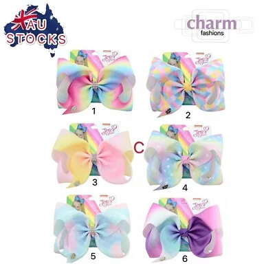 8 Inches Jojo Siwa Bows Girls Hair Clips -Sydney Stocks • $12