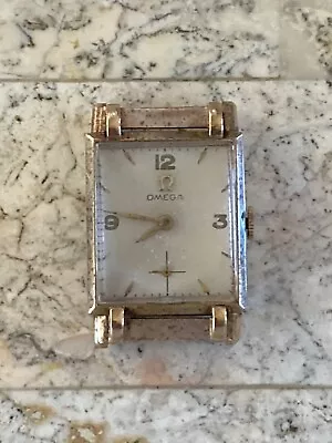 Rare And Hard To Find Art Deco Mans 14k Fancy Cased Gold Omega Wristwatch • $128.50