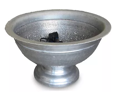$49.95 • Buy Hammered Aluminum Pedestal Punch Bowl With Fountain Pump