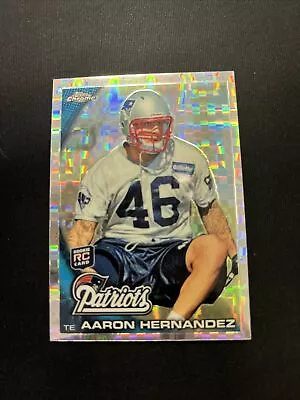 2010 Aaron Hernandez Topps Chrome MINT Xfractor Rc Rookie #c87 Patriots • $19.99