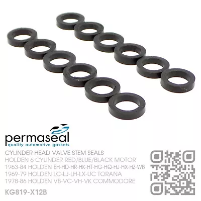 Aa Permaseal Valve Stem Seals 6 Cyl 149-161-179-186 Red Motor [holden Eh-hd-hr] • $19.55