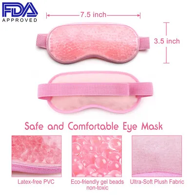 $8.54 • Buy Gel Eye Mask Hot Cold Compress Pack Therapy Cooling Mask For Puffy Dry Eyes 