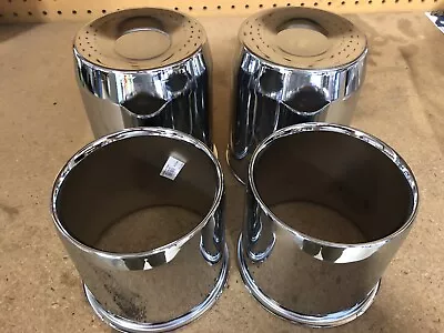 (2) Open (2) Closed Xl Chrome 8 Lug Caps 5.15  Dia Fit 1997 & Older F250 & F350 • $74.75