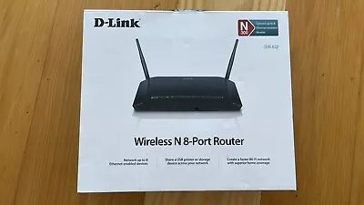 D-link Dir-632 Black 10/100mbps Wi-fi Wireless-n 8-port Usb Net Router Urub-5 • $50