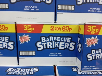 £16.99 • Buy Golden Wonder Barbecue Strikers 35p PMP 36x22gm 
