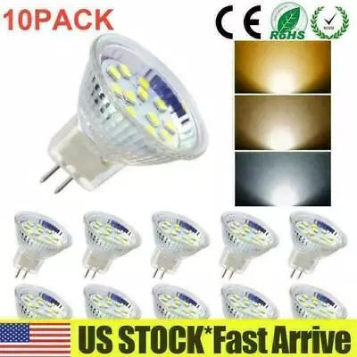 4/6/10 PACK LED MR11 Light Bulbs AC/DC 12V-24V Halogen Replacement Bi-Pin Base • $7.81