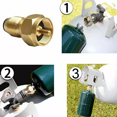 $7.25 • Buy Propane Refill Adapter Lp Gas Cylinder Tank Coupler Furnace Connector Heater 