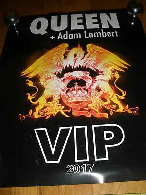 QUEEN + ADAM LAMBERT 2017 Concert Tour VIP POSTER Rock Music 20x16 • $8.99