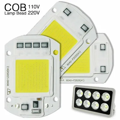 COB LED Chip Smart IC Driver Floodlight 10W 20W 30W 50W 220V 110V DIY Spotlight • $3.89