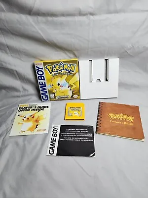 Pokemon Yellow Edition First Print - CIB - GREAT CONDITION DISPLAY PIECE!! • $535