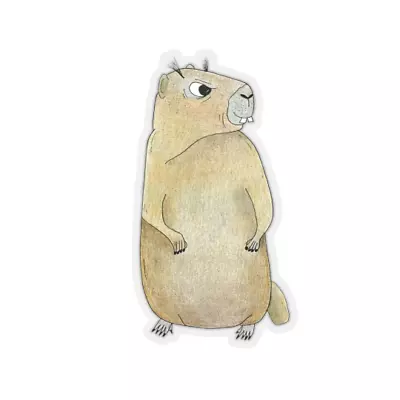 Rock Chuck Sticker (Yellow-bellied Marmot) - Weatherproof • $3