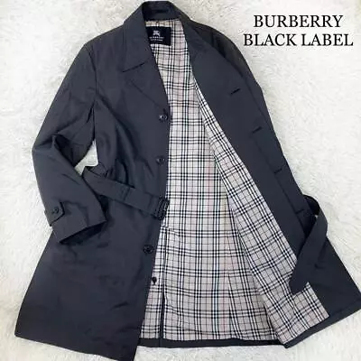 Burberry Black Label Long Trench Coat Nova Check Size Japanese  M Men's  Japan • $193.20
