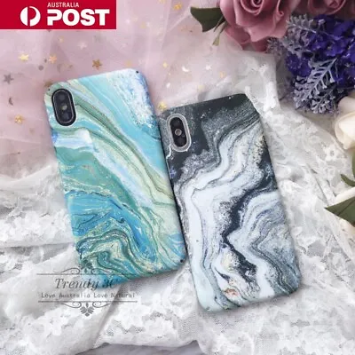 $8.99 • Buy New Marble Fashion Pattern Creative Hard Case Cover For IPhone X XS MAX XR 