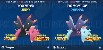 Toxapex ⚡shiny⚡/normal 6iv Battle Ready Vgc 23 - Pokemon Scarlet And Violet • $3.99