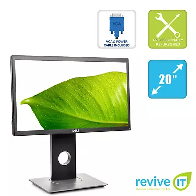 Dell P2018H 20  Widescreen 1600x900 16:9 TN LED Backlit HD+ LCD Monitor Grade B • $69.99