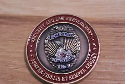 U.S. Marine Corps Police Officer Security And Law Enforcement Challenge Coin • $16.99