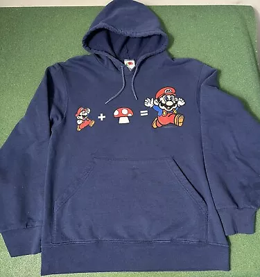 Vintage Nintendo Mario Bros 2004 Licensed Sweatshirt Hoodie • Men’s Small • $14.99