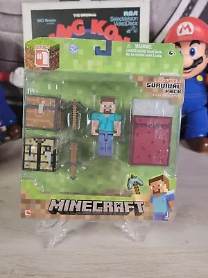 Official Minecraft 2014 Series 1 Overworld Player Survival Pack Playset • $11