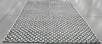 GREY / BEIGE 8' X 10' Pulled Threads Rug Reduced Price 1172702658 NAT404F-8 • $276