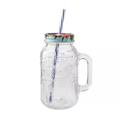 The Pioneer Woman Cassie 32-Fluid-Ounce Mason Jar Tumbler Clear Free Shipping • $6.54