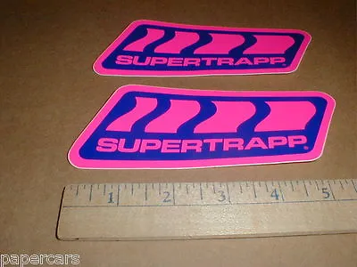 Supertrapp Mufflers Racing Dirt Bike Motorcycle ATV 5 In Sticker Decal Pair Pink • $16.95