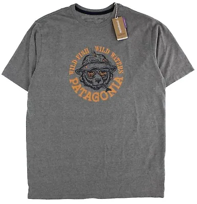 Patagonia T- Shirt Men's Take A Stand Responsibiliti-Tee Shirt Wild Grizz • $34.99