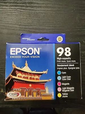 NIB Epson 98 (T098920) Inkjet 5 Cartridge Set Multi-Pack ~ Exp 2012 ~ Artisan  • $49.99