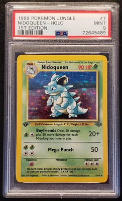 $30 • Buy PSA 9 Pokemon 1999 Jungle Nidoqueen Holo 7/64 (First Edition)