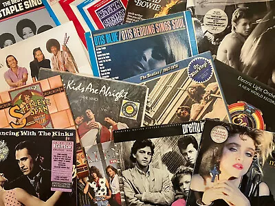 LPs 12  Singles 60s-90s Vinyl Collection INDIVIDUALLY PRICED SELECT YOUR TITLES • £9.95