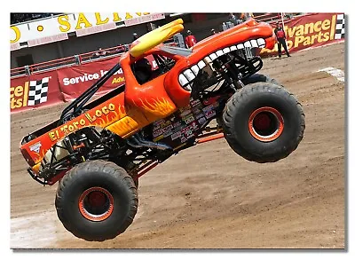 Monster Truck El Toro Loco Pickup Larger Suspension And Tires Photo Poster Print • $30.07