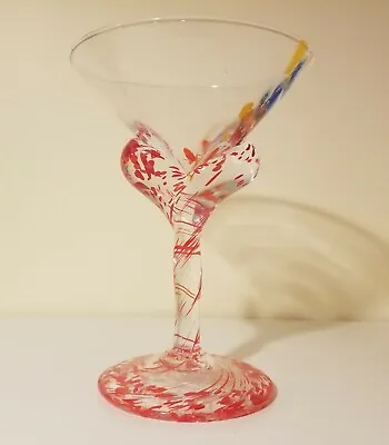 Stunning Oversized Martini Cocktail Glass Centerpiece Red 3D • $14.50