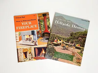 Sunset 1968 Mid Century Home Planning Magazines Fireplace And Hillside Homes • $20