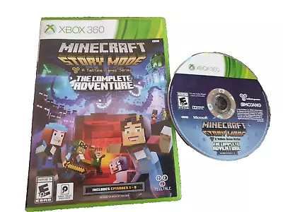 Minecraft Story Mode The Complete Adventure Xbox 360 Disc Mint Ntsc-USA Format • $36.45