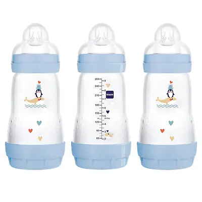 MAM Easy Start Anti-Colic Bottle 9 Oz 3-Count Baby Essentials Medium Flow With • $29.33