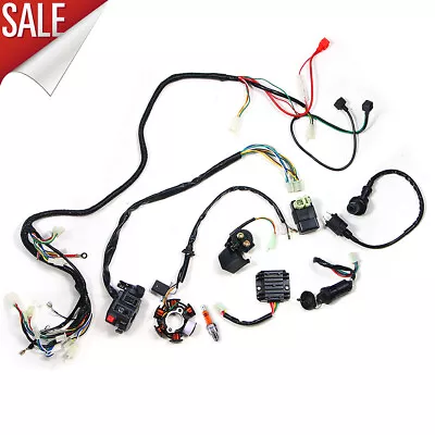 9PCS Electric Wiring Harness Wire Magneto Stator For Go Kart GY6 150cc ATV • $33.93