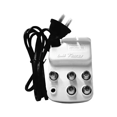 $99 • Buy 4 Way Kingray Digital TV Booster Splitter/Amplifier Indoor F Type + 3 Adapters