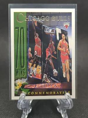 Michael Jordan 1996 Topps Chicago Bulls Record Breaker 70 Wins Commemorative #72 • $3.99